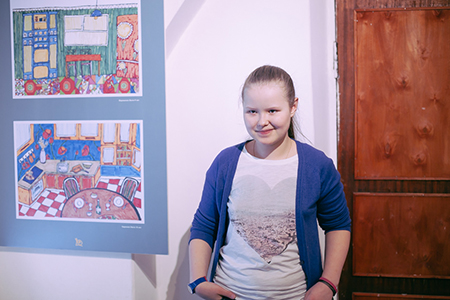 Фото с открытия выставки детских рисунков