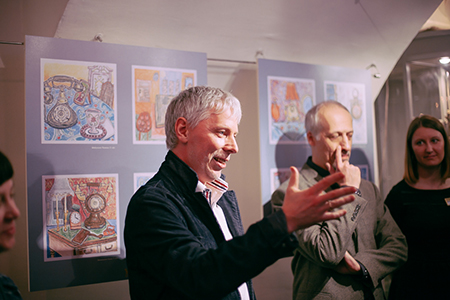 Фото с открытия выставки детских рисунков