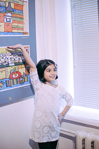 Фото с открытия выставки детских рисунков